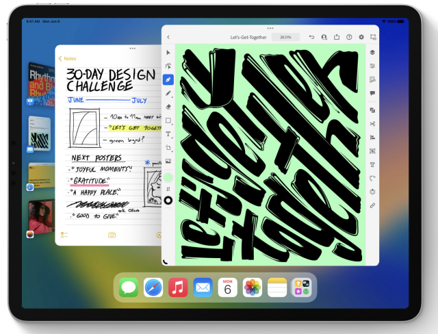 iPadOS 16：ステージマネージャ