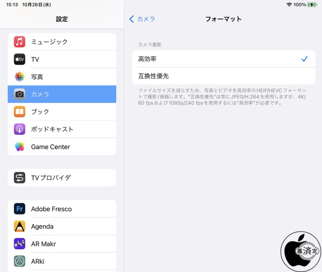 iPad Pro 12.9-inch (第6世代)：フォーマット