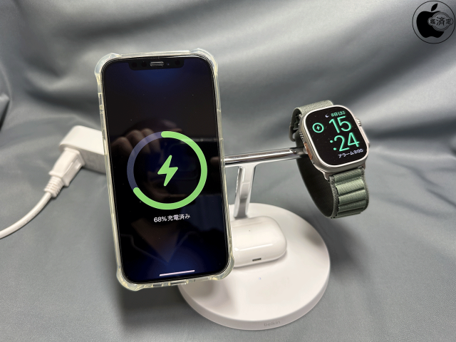 BOOST↑CHARGE PRO MagSafe 3-in-1 Wireless Charger 15W
