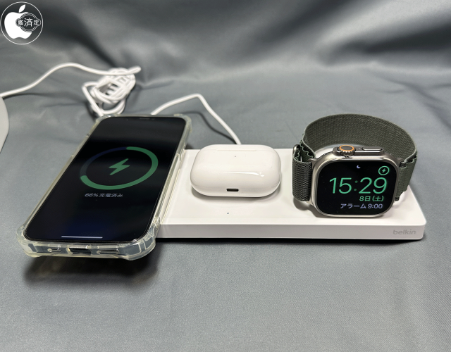 BOOST↑CHARGE PRO MagSafe 3-in-1 ワイヤレス充電パッド 15W