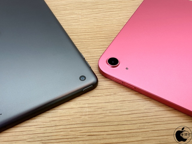 iPad (第9世代)：iPad (第10世代)