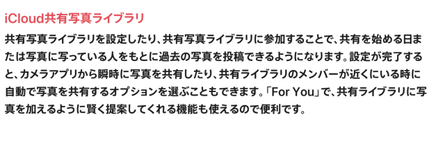 iPadOS 16：iCloud共有写真ライブラリ