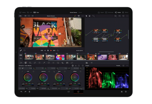 DaVinci Resolve for iPad