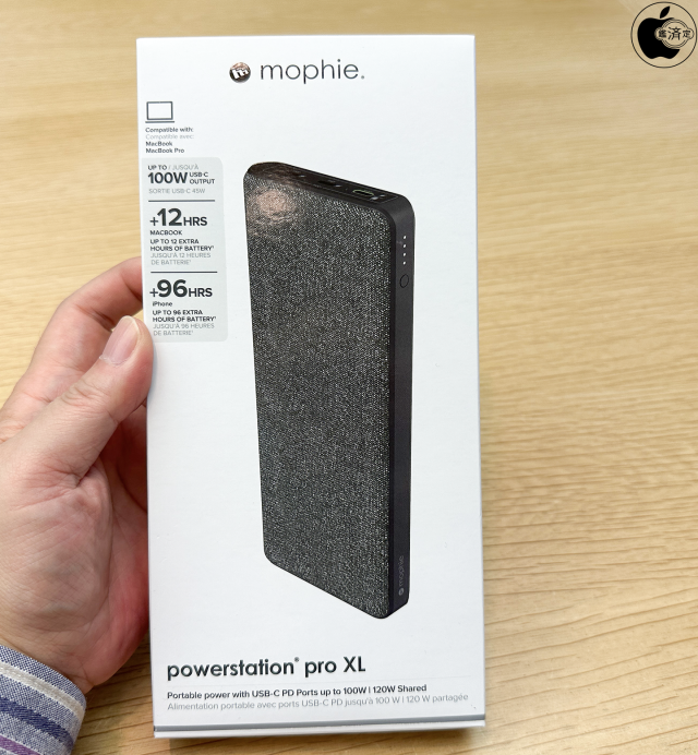 Apple Store、mophieのUSBC接続で最大100W出力ポータブルバッテリー「mophie powerstation pro