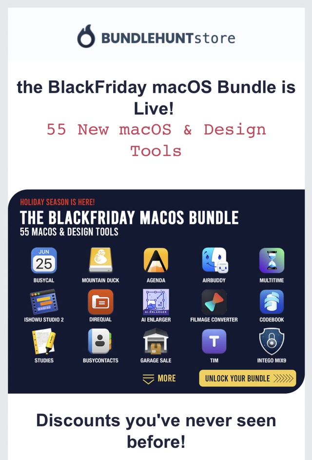 the BlackFriday macOS Bundle