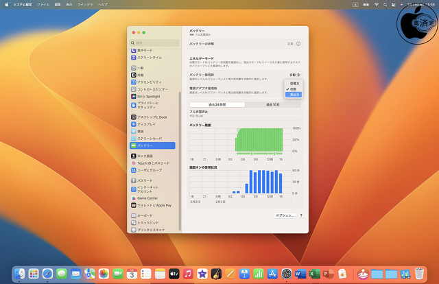 MacBook Pro (16-inch, 2023)/M2 Max：高出力モード