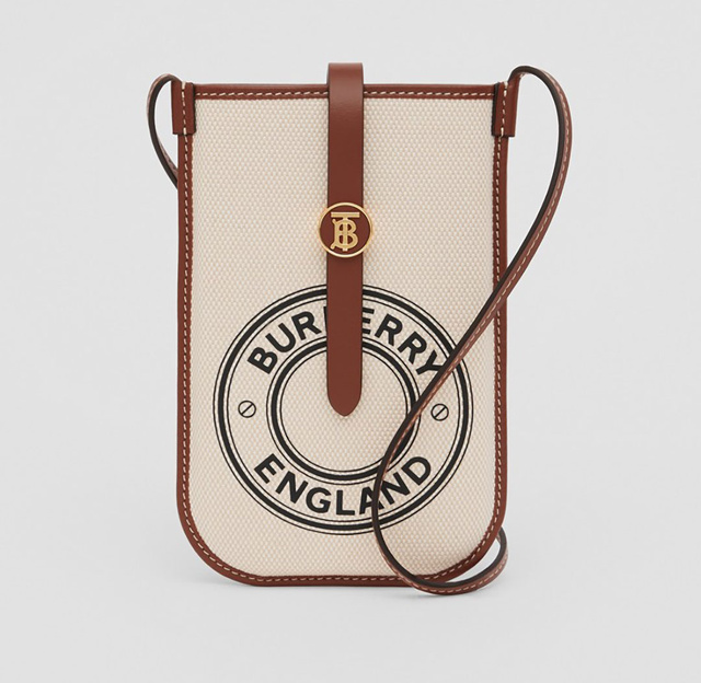 ロゴグラフィック キャンバス アン フォンケース ウィズ ストラップ