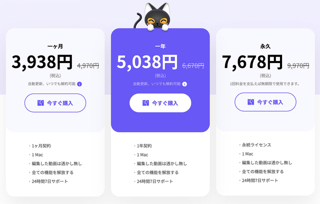 HitPaw Video Editor for Mac料金