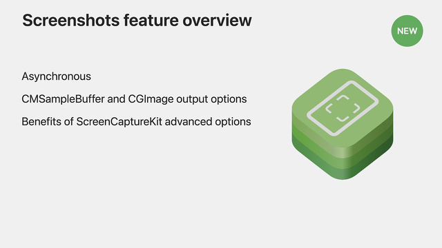 Screenshots feature overview