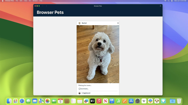 macOS Sonoma：Webアプリ