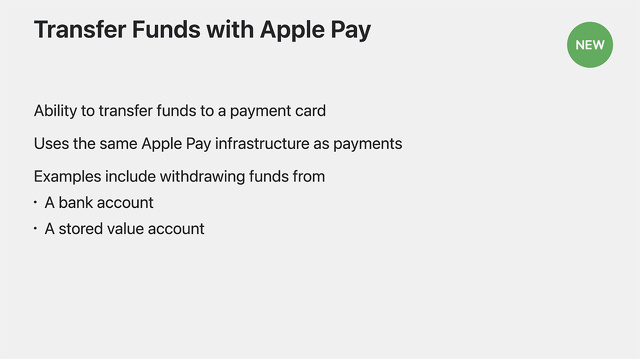 What's new in Wallet and Apple Pay