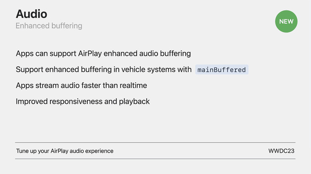 Audio：Enhanced buffering