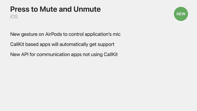 Press to Mute and Unmute for iOS