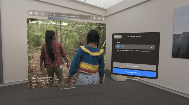 ガイド付きアクセス