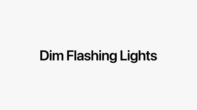 Dim Flashing Lights