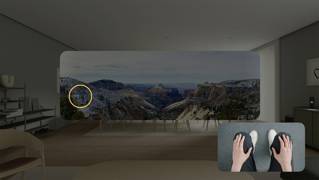 ズームとハンドジェスチャー