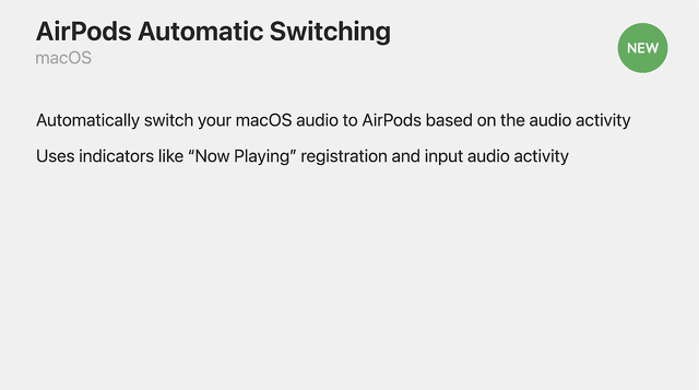 AirPods Automatic Switching for macOS