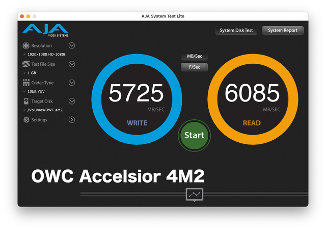 AJA System Test Lite 16