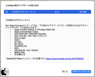 プロ向けビデオフォーマット