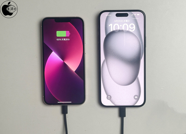 iPhone 14：iPhone 15 Plus