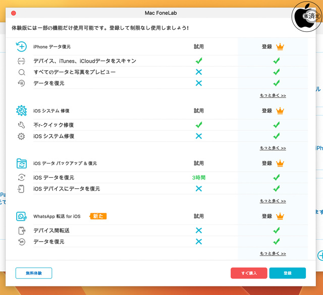 Aiseesoft iPhoneデータ復元