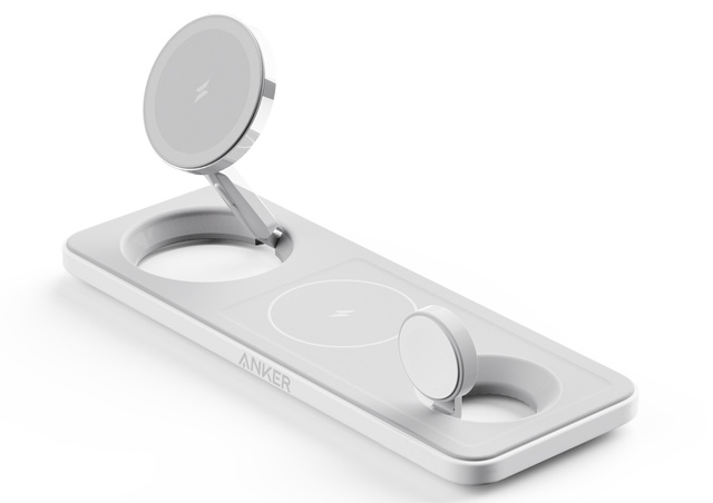 Anker MagGo Wireless Charging Station (15W, 3-in-1 Pad)