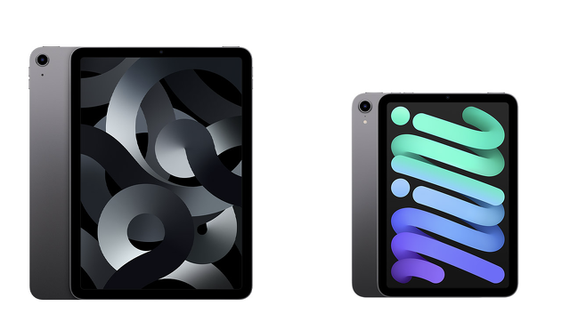 iPad Air (第5世代)：iPad mini 6