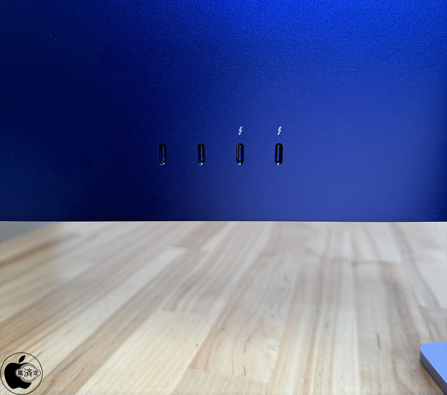 iMac (24-inch, 2023, Four ports)：背面ポート