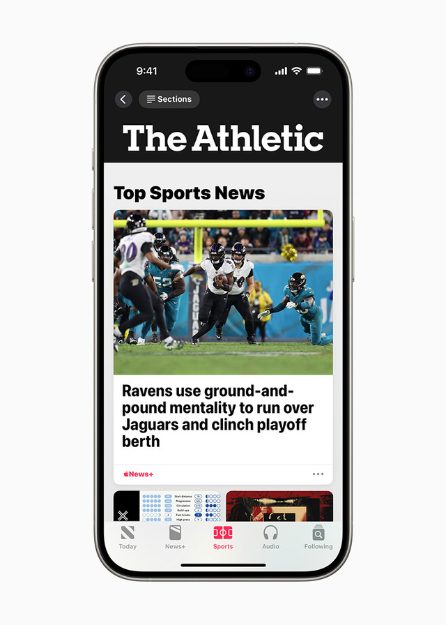 Apple News+：The Athletic