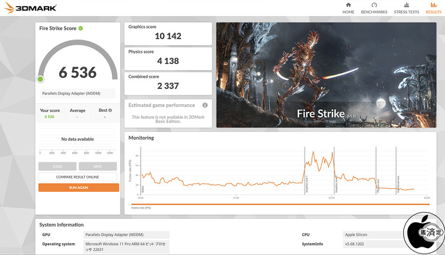 3DMark Fire Strike benchmarks