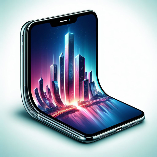 折り畳み式可能なiPhoneの想像図