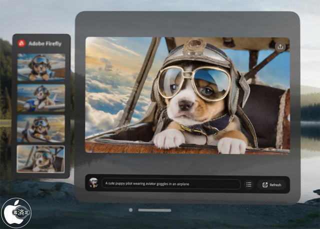 Adobe Firefly Apple Vision Pro