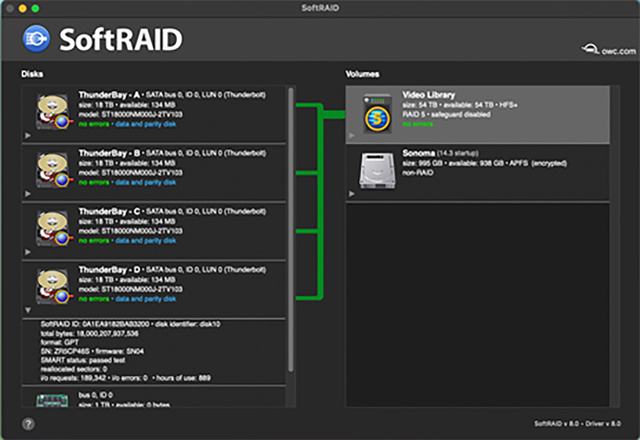 SoftRAID 8 for Mac