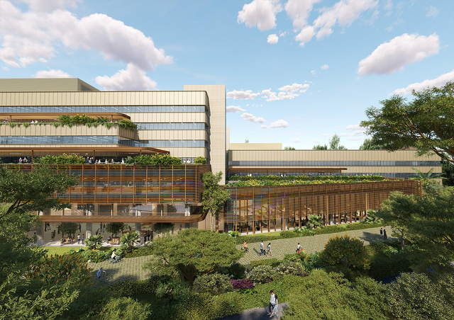 シンガポールのアンモキオ地区のキャンパス拡張計画