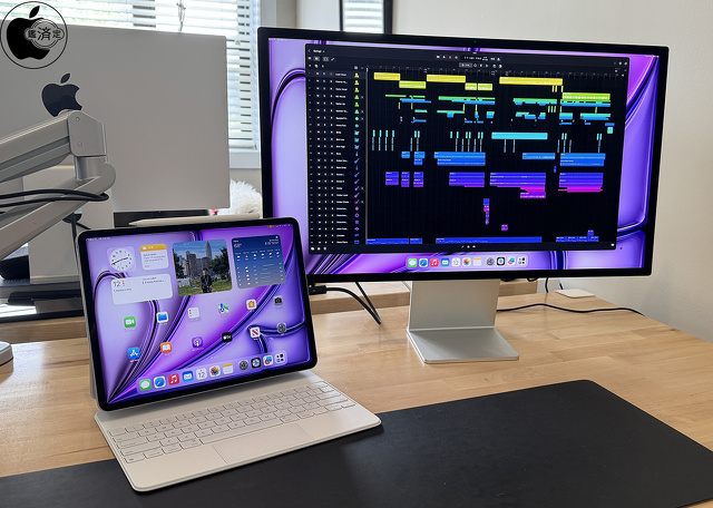 iPad Air 13-inch (M2)：Apple Studio Display