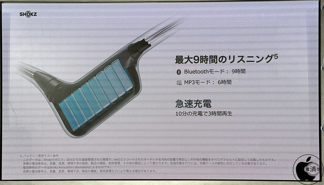 最大9時間のリスニング