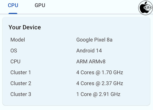Google Pixel 8aのGoogle Tensor G3 仕様
