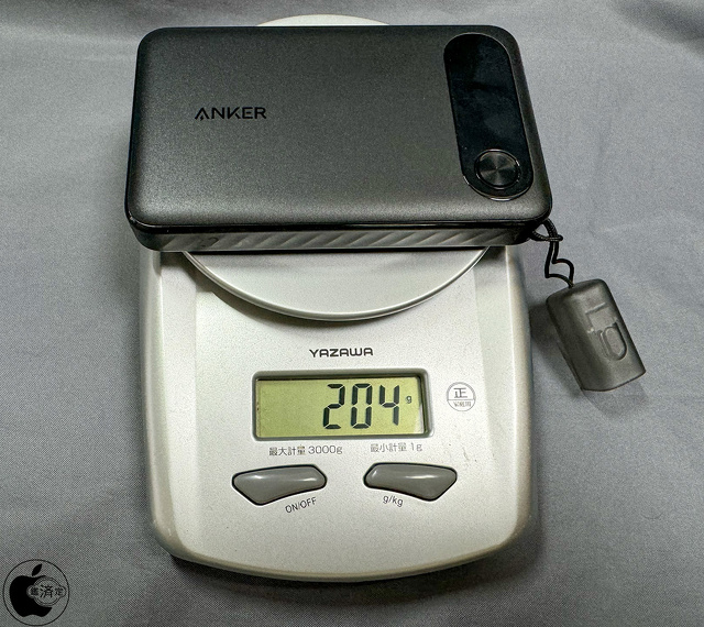 Anker Power Bank(10000mAh, 22.5W)の重量