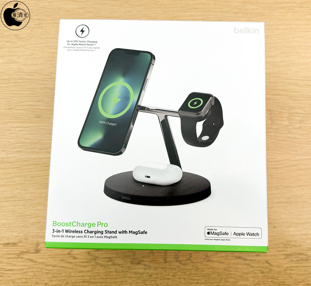 Belkin BoostCharge Pro 3-in-1 Magnetic Charging Stand