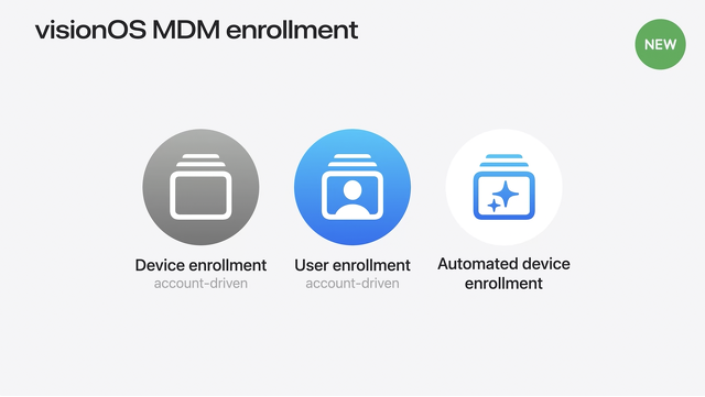 visionOS MDM enrollment