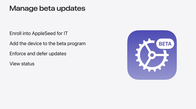 Manage beta updates