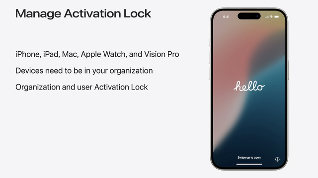 Manage Activation Lock