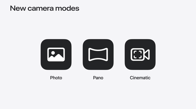 New camera modes