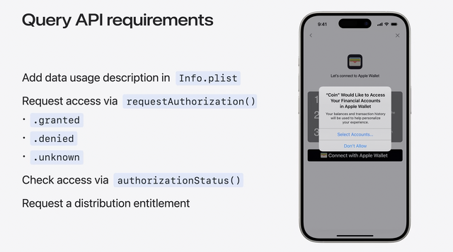 Query API requirements