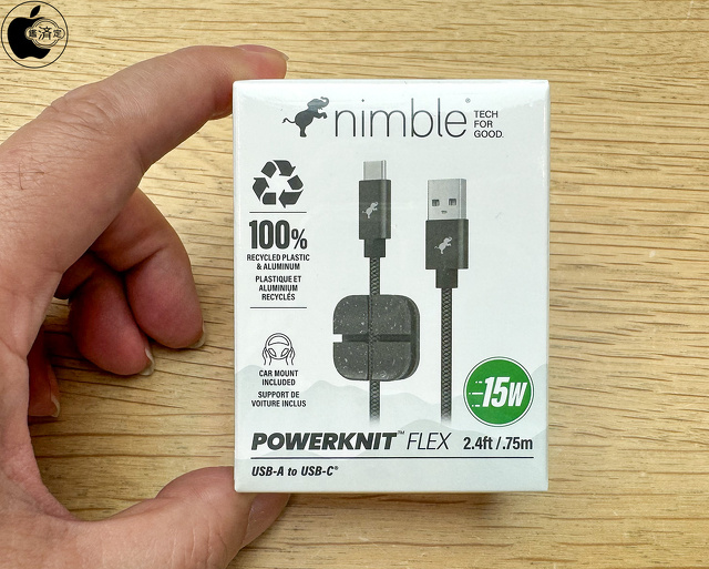 Nimble PowerKnit USB-A - USB-C Cable（0.75m）