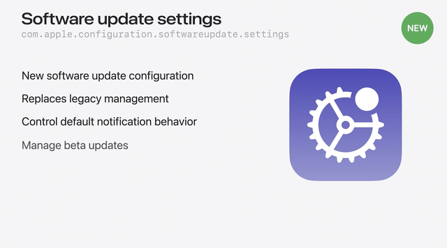 Software update settings