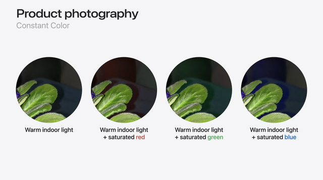 Product photography：Constant Color