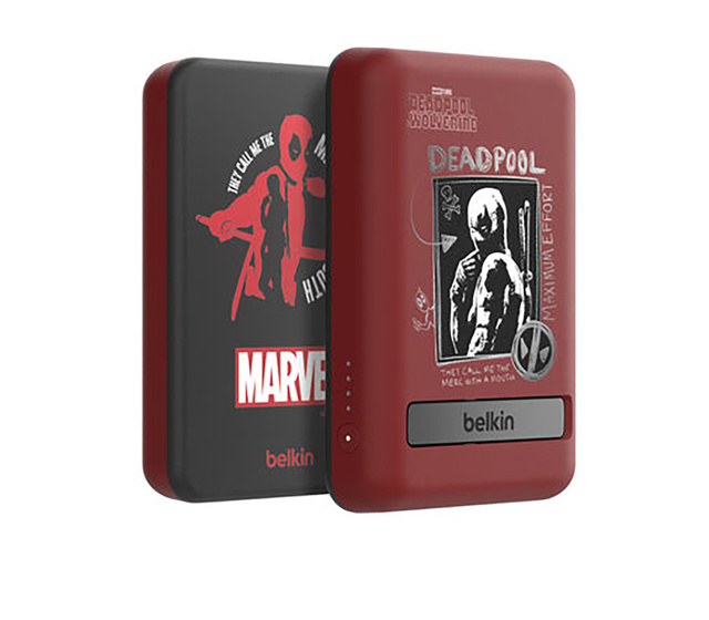 【デッドプール】Belkin MagSafe対応 ワイヤレス モバイルバッテリー 5000mAh