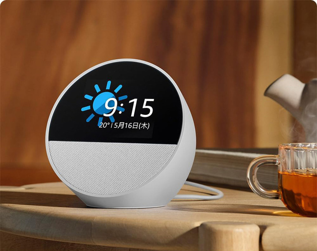 Amazon、Alexa搭載スマートアラームクロック「Echo Spot（2024年