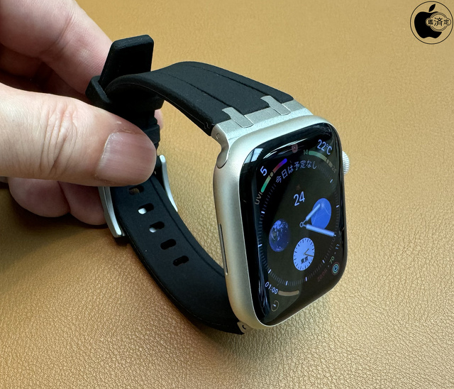 Apple Watch Series 9/45mmケース：コンフォートシリコンバンド